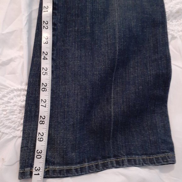 X2 Denim Laboratory Flare Leg Women's Jeans - Dark wash cool fade -  SZ 10 Reg - Picture 7 of 13